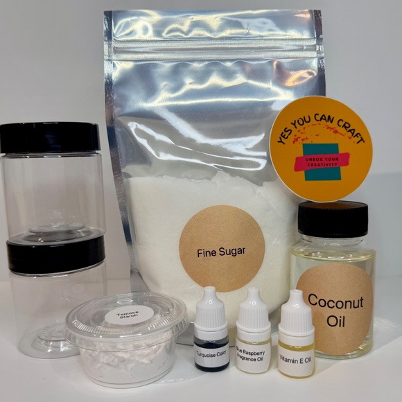 DIY Sugar Scrub Making Kit - Blue Raspberry - Picture 4 of 4